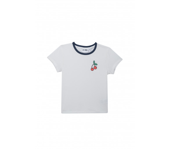 SOMEONE : T-shirt met kersenborduursel