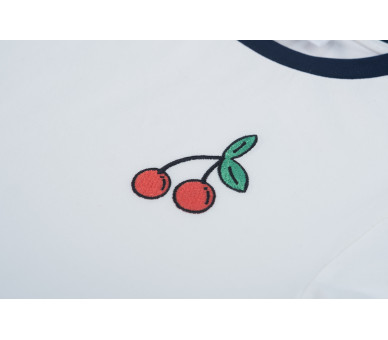 SOMEONE : T-shirt met kersenborduursel