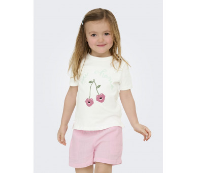 KIDS ONLY : T-shirt km met kersjes