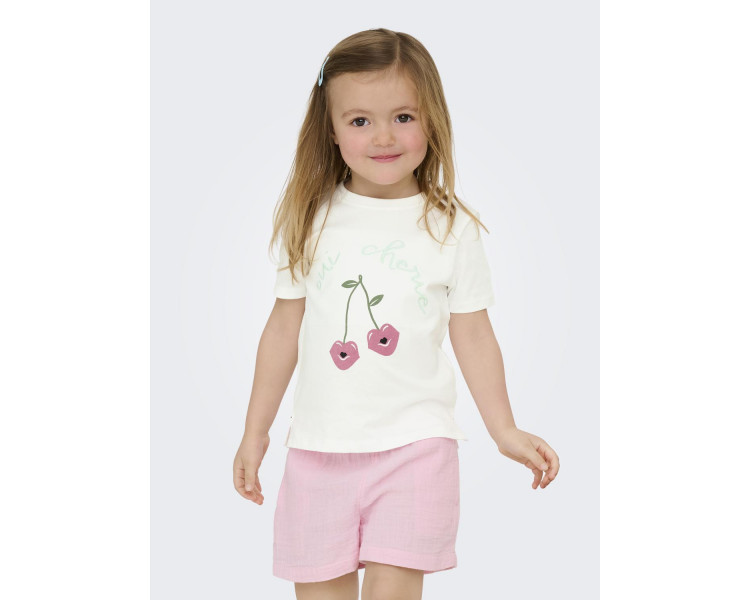KIDS ONLY : T-shirt km met kersjes