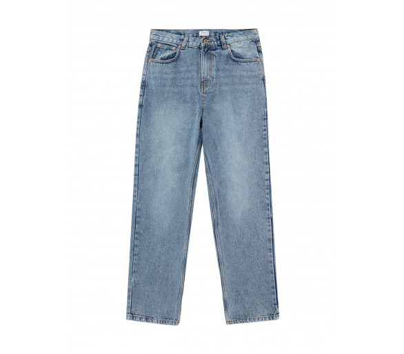 GRUNT: Wide jeans in vintage blue