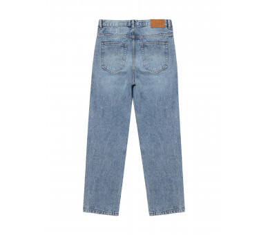 GRUNT : Wijde jeans in vintage blauw