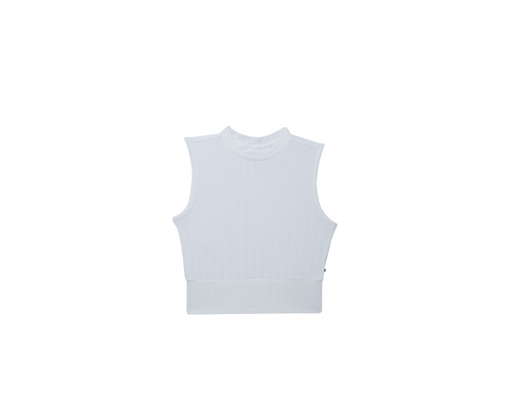 SOMEONE : Cropped top met klein opstaand kraagje