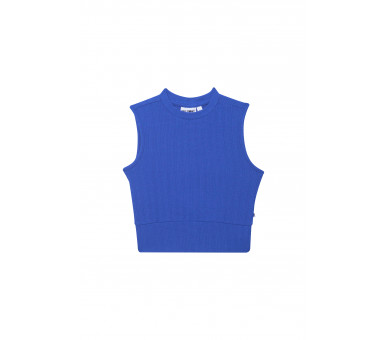 SOMEONE : Cropped top met klein opstaand kraagje