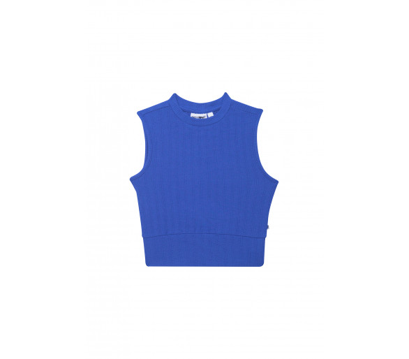 SOMEONE : Cropped top met klein opstaand kraagje