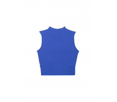 SOMEONE : Cropped top met klein opstaand kraagje