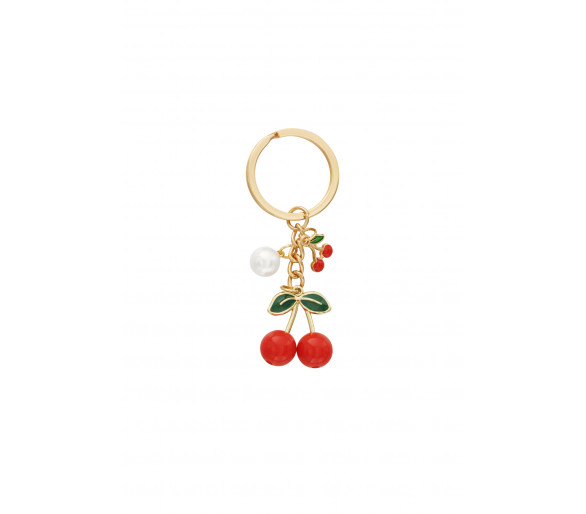 Kersen sleutelhanger - Rood