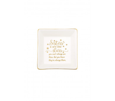 Sisters are like stars Sieraden display - Wit