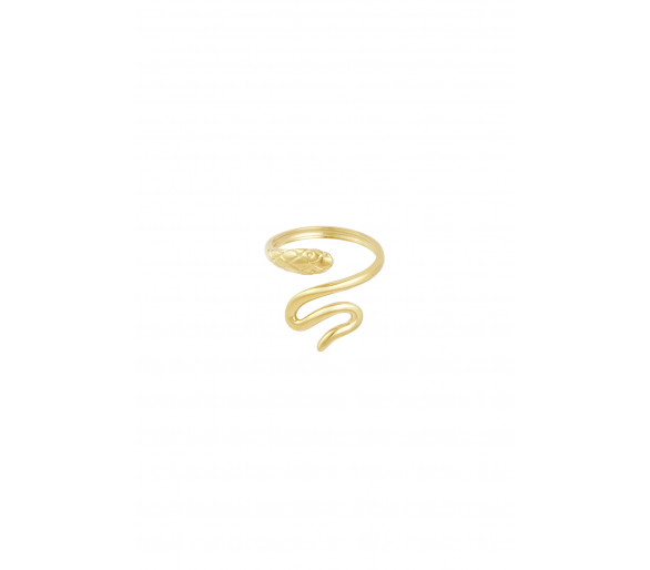 Ring dazzle snake - Goud kleur