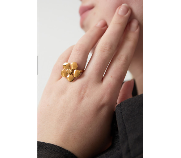 Eternal bloom ring - Goud kleur