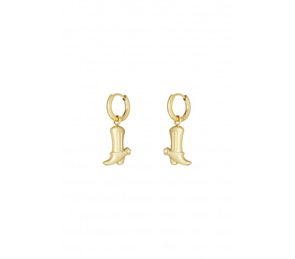 Cowboy oorbellen - Goud kleur