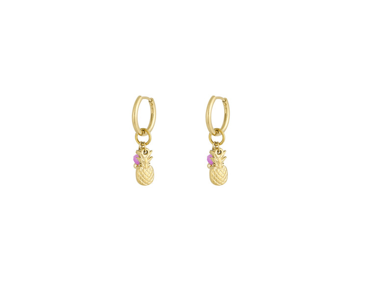 Oorbellen ananas aura - Goud kleur Oorbellen ananas aura - Goud kleur