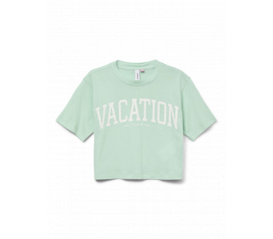 VERO MODA GIRLS : Cropped t-shirt in Light Green