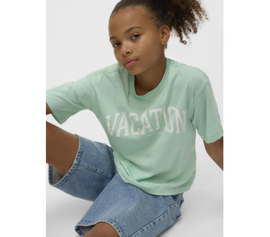 VERO MODA GIRLS : Cropped t-shirt in Light Green