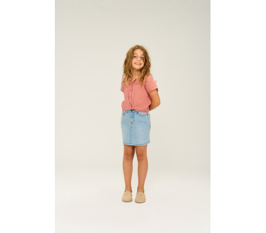 THE NEW : Skirt Light blue denim