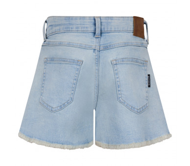 RETOUR : SHORT bleached blue denim