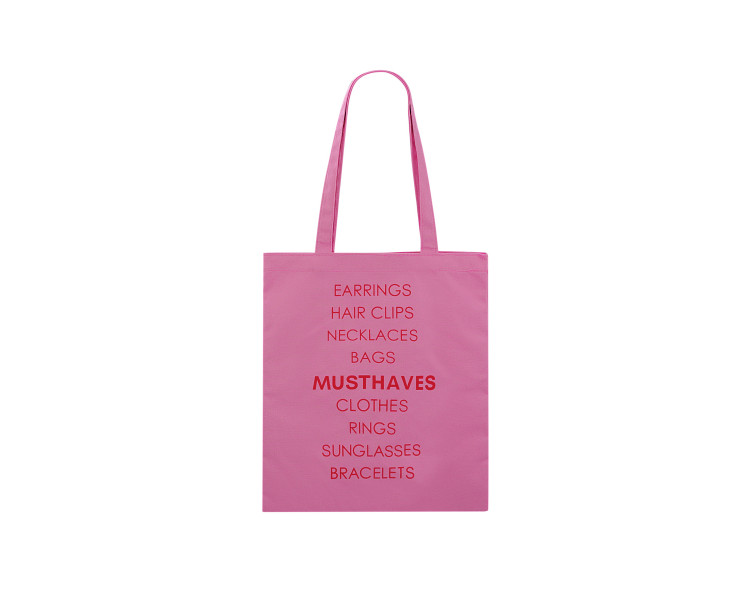 Canvas shopper musthaves - fuscia Canvas shopper musthaves - fuscia