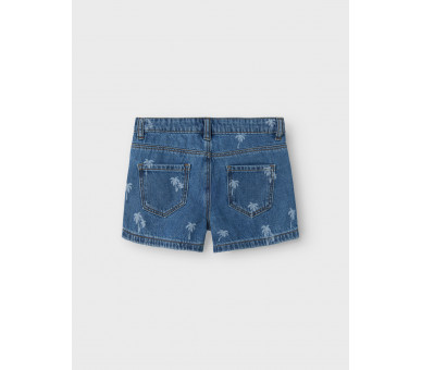 NAME IT : Leuk jeansshortje met palmboompjes