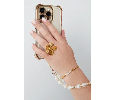 Telefoonkoord golden pearl