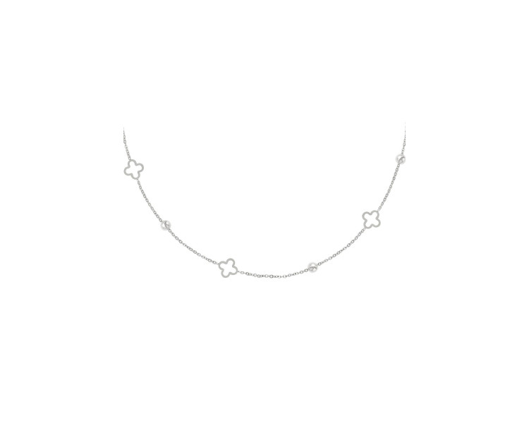Ketting open klavers Goud kleur Stainless Steel Ketting open klavers Goud kleur Stainless Steel