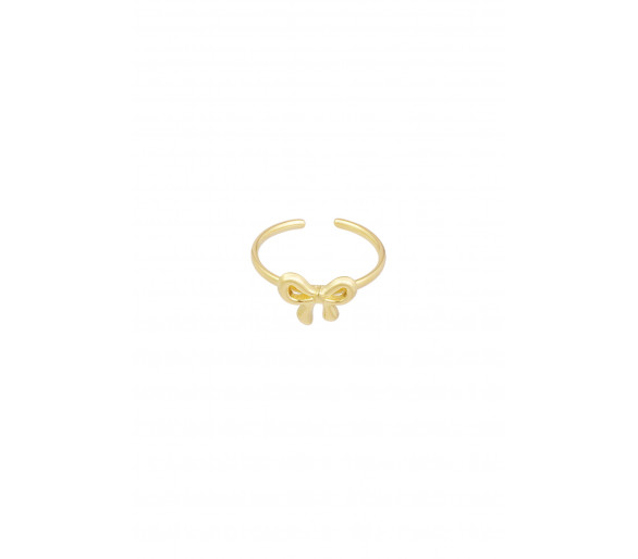 Aanpasbare ring met strikje