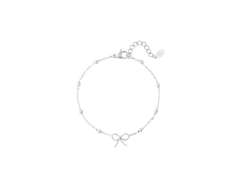 Armband met strikje basic Zilver Armband met strikje basic Zilver
