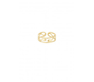 Ring met slangetje in goud