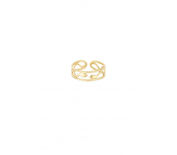 Ring met slangetje in goud