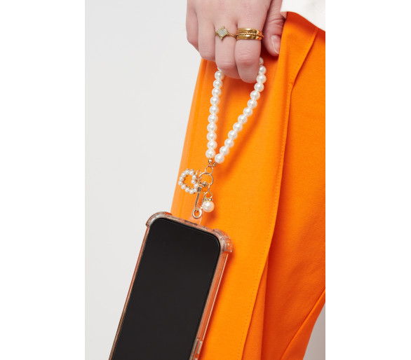 loving pearl phone cord - wit