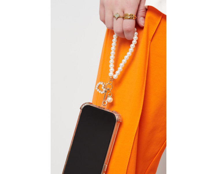loving pearl phone cord - wit