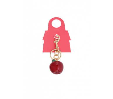 Sleuke sleutelhanger of tashanger met appel