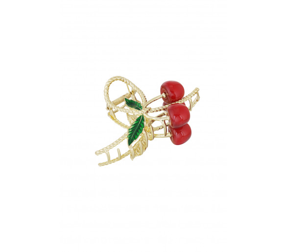 Super leuke kersen haarclip