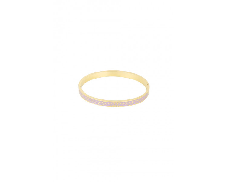 Gouden armband met lilac inleg Gouden armband met lilac inleg
