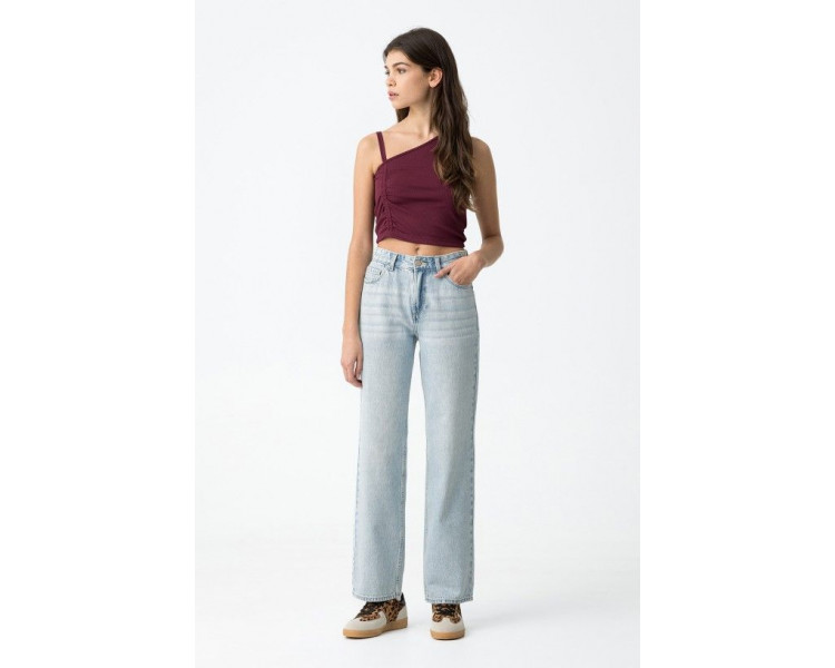 TIFFOSI : Rechte jeans met hoge taille