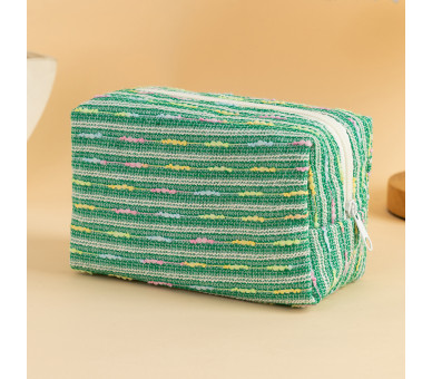 Colorful Striped Makeup Bag
