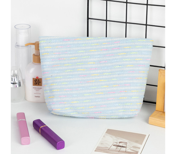Colorful Striped Makeup Bag