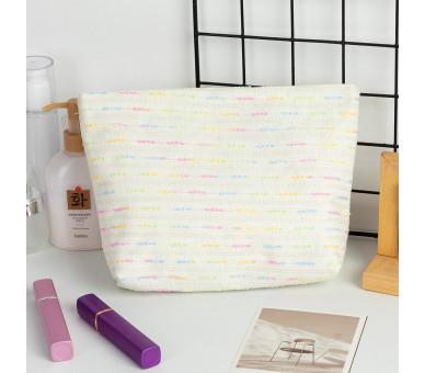 Colorful Striped Makeup Bag