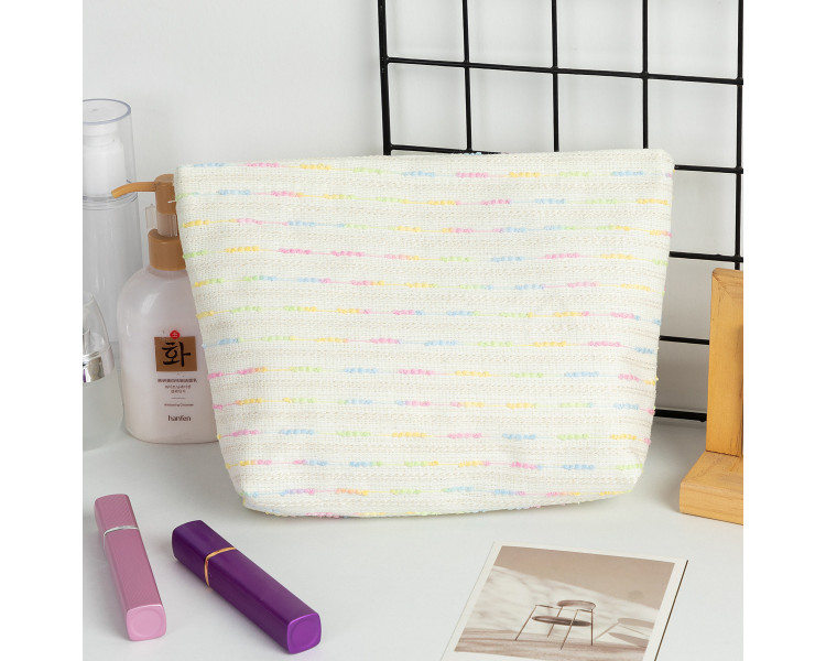 Colorful Striped Makeup Bag Colorful Striped Makeup Bag