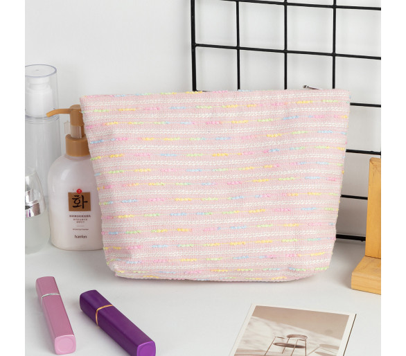 Colorful Striped Makeup Bag