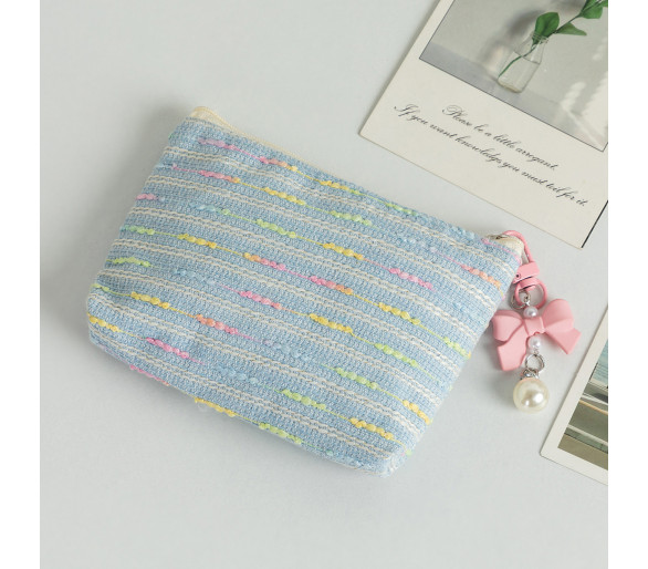 Colorful Striped Makeup Bag