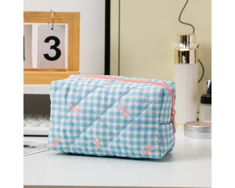 Blauwe Makeup Bag