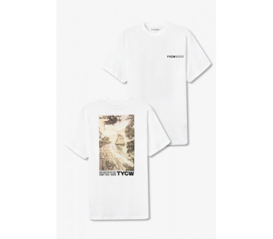 TIFFOSI : T-Shirt km print voor en achteraan