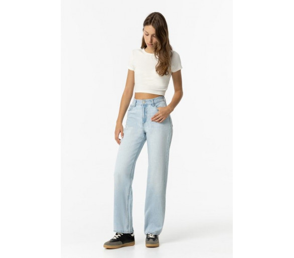 TIFFOSI : Rechte jeans met hoge taille