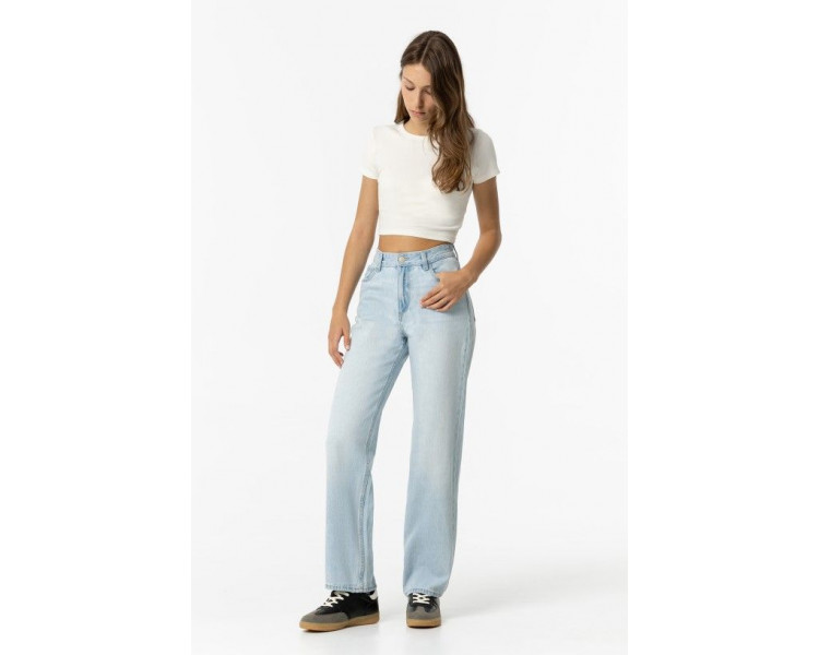 TIFFOSI : Rechte jeans met hoge taille