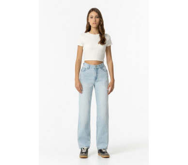 TIFFOSI : Rechte jeans met hoge taille