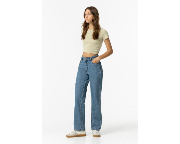 TIFFOSI : Rechte jeans met hoge taille