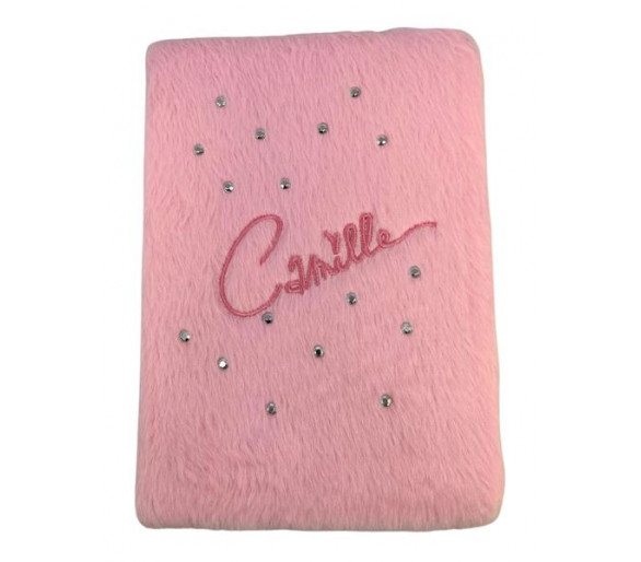 Camille Fluffy notebook A5 Roze