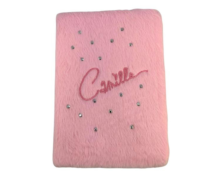 Camille Fluffy notebook A5 Roze
