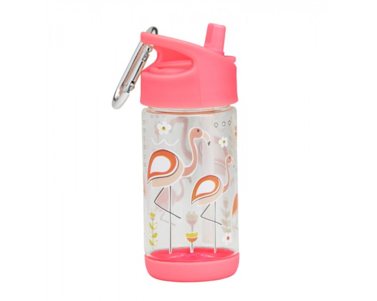 Flip & Sip clear Tritan drinkfles - Flamingo Flip & Sip clear Tritan drinkfles - Flamingo
