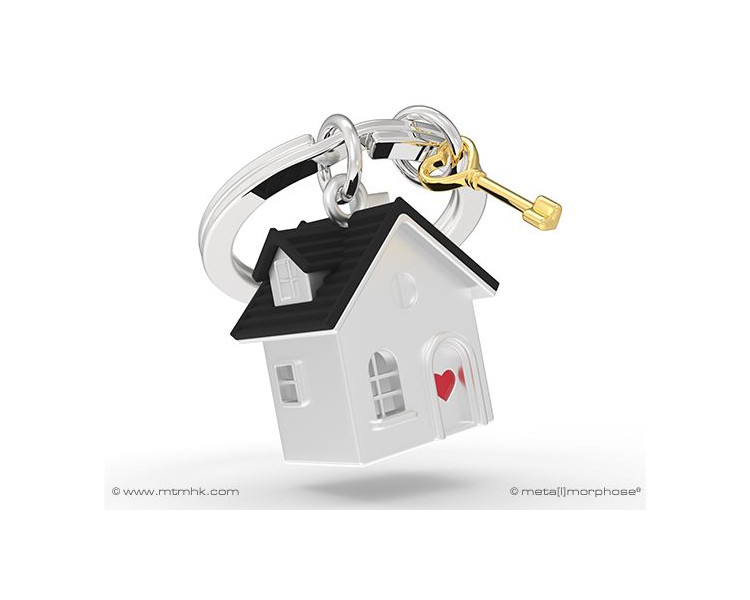 Metalmorphose sleutelhanger Home sweet home